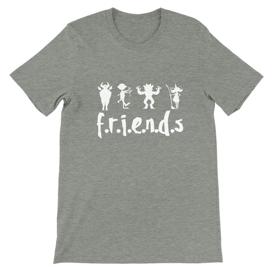 Günstiges Unisex-T-Shirt mit Rundhalsausschnitt/Friends-Halloween