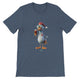 Budget Unisex Crewneck T-shirt/Rooster-Drinking-Wine - Enet Images