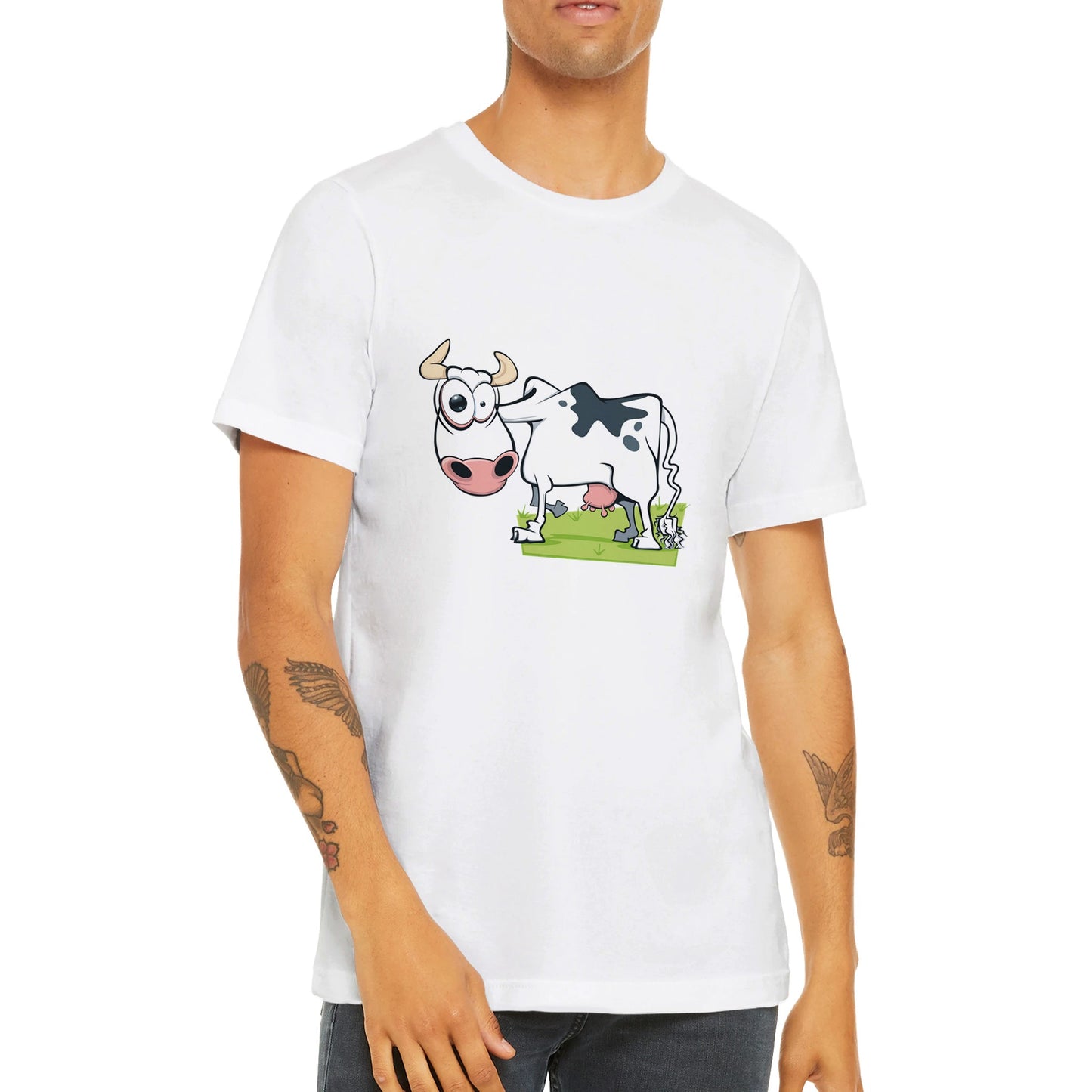 Budget Unisex Crewneck T-shirt/Cow's-Eye