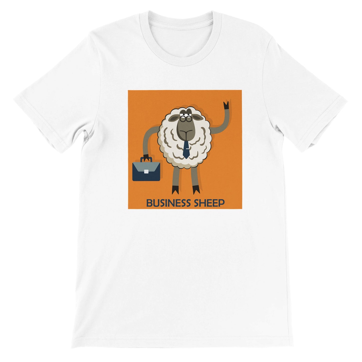 Budget Unisex Crewneck T-shirt/Businnes-Sheep