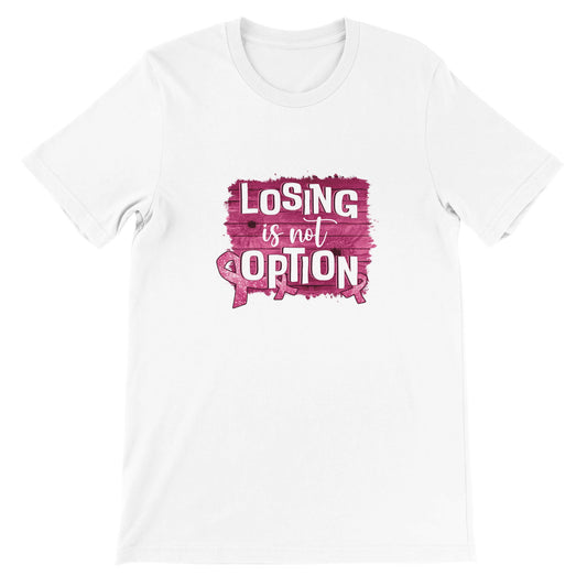Günstiges Unisex-T-Shirt mit Rundhalsausschnitt/Verlieren ist keine Option