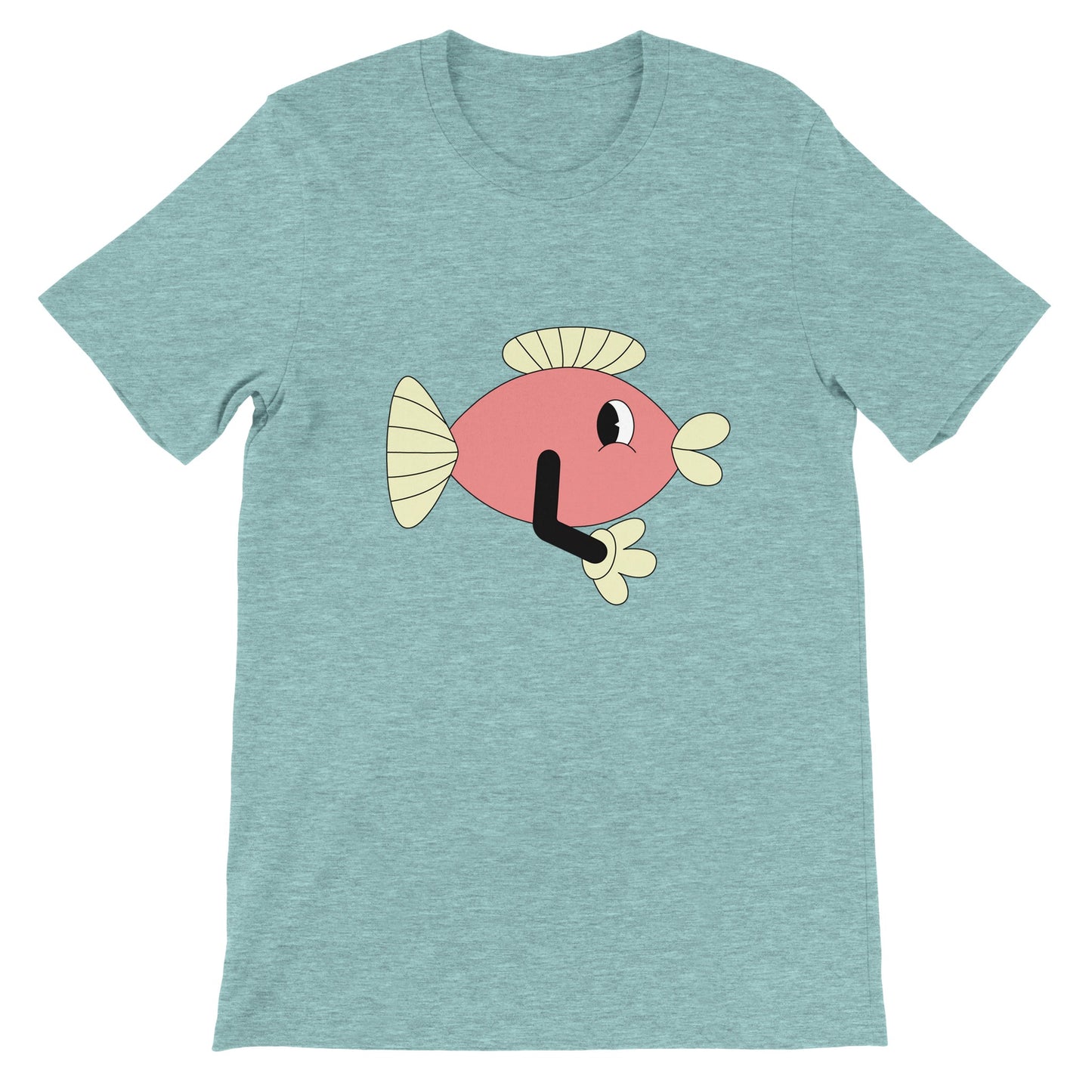 Budget Unisex Crewneck T-shirt/Funny-Fish