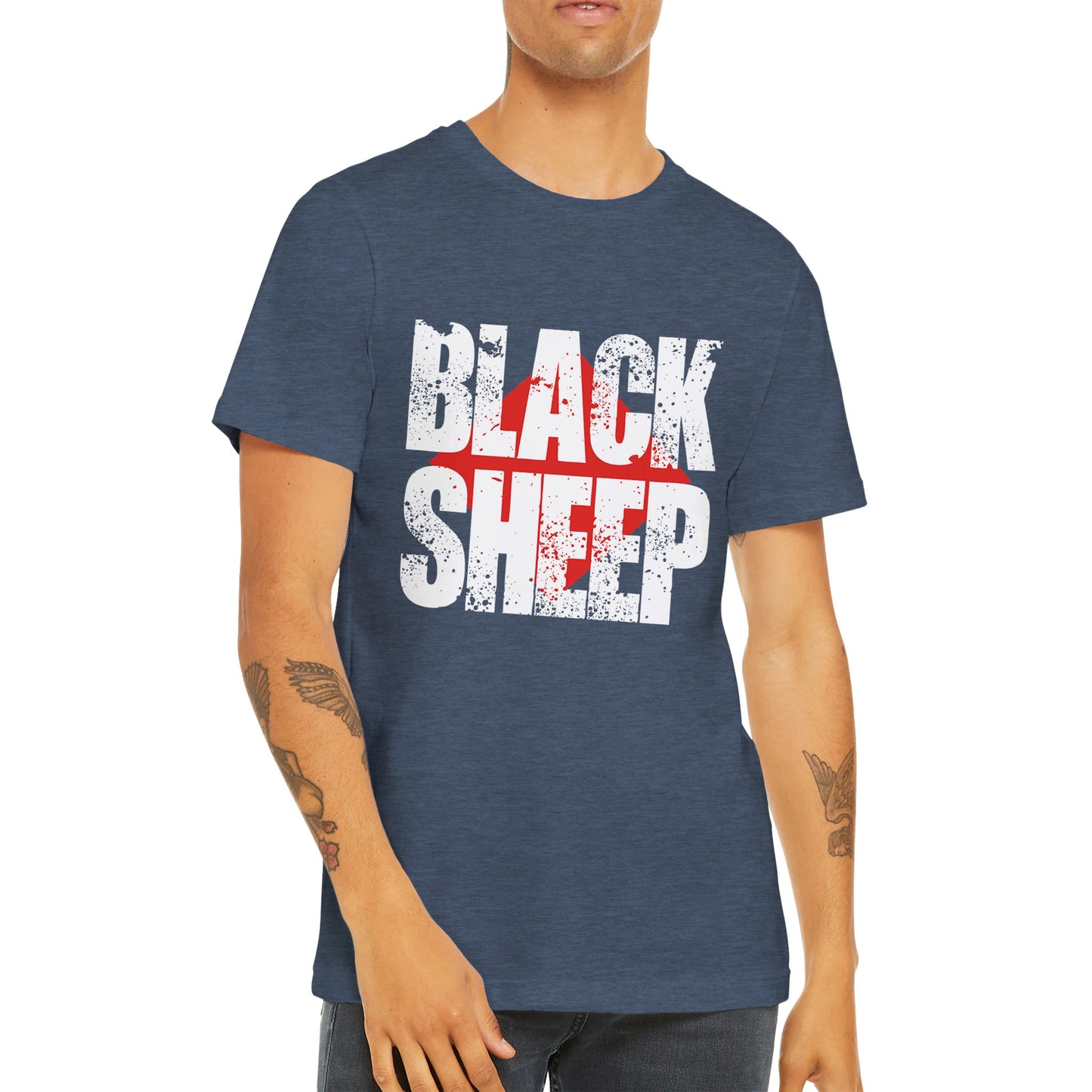 Budget Unisex Crewneck T-shirt/Black-Sheep