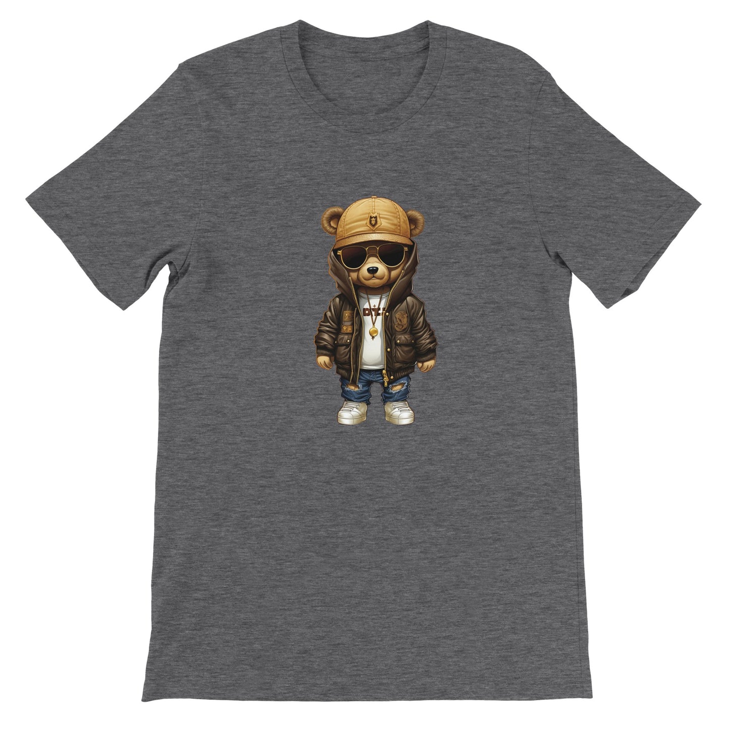 Budget Unisex Crewneck T-shirt/Teddy-Bear-Hip-Hop