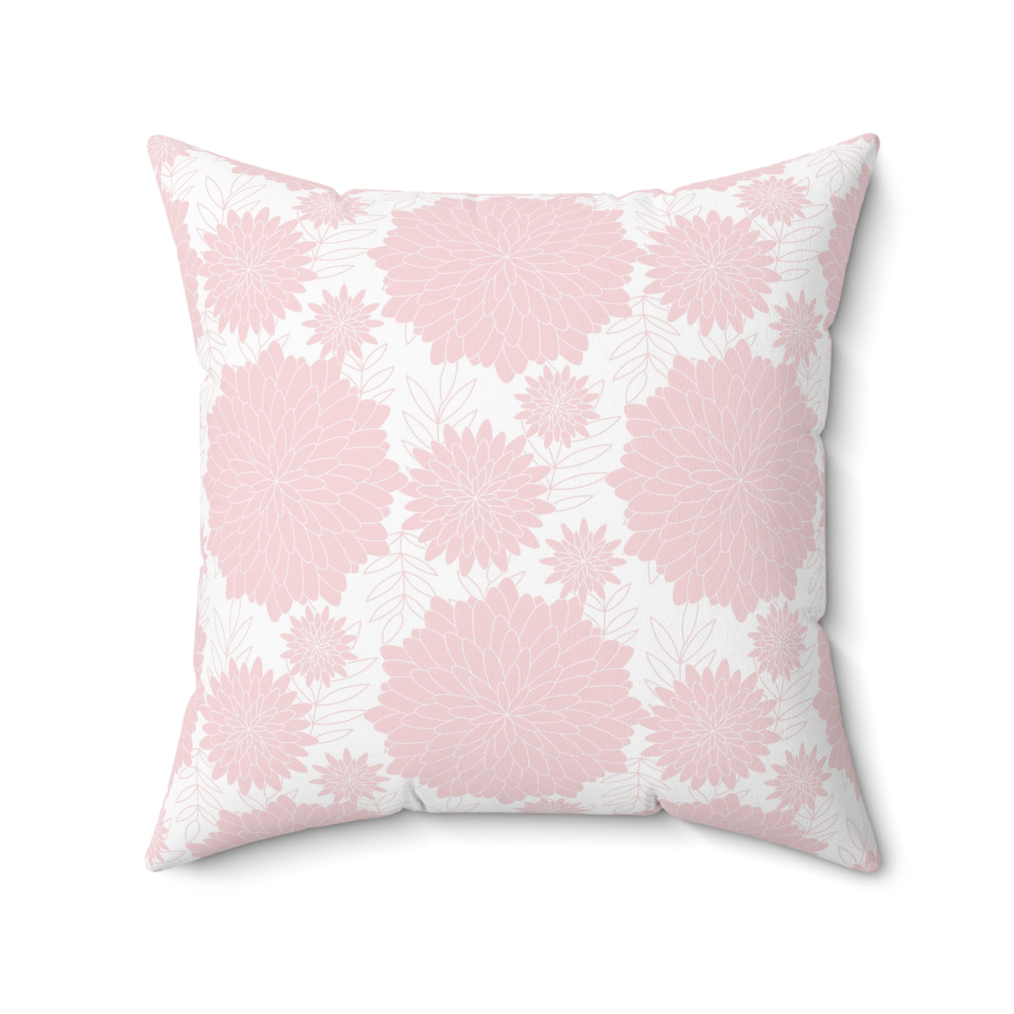 Valentine Pink Pattern/Spun Polyester Square Pillow - Enet Images