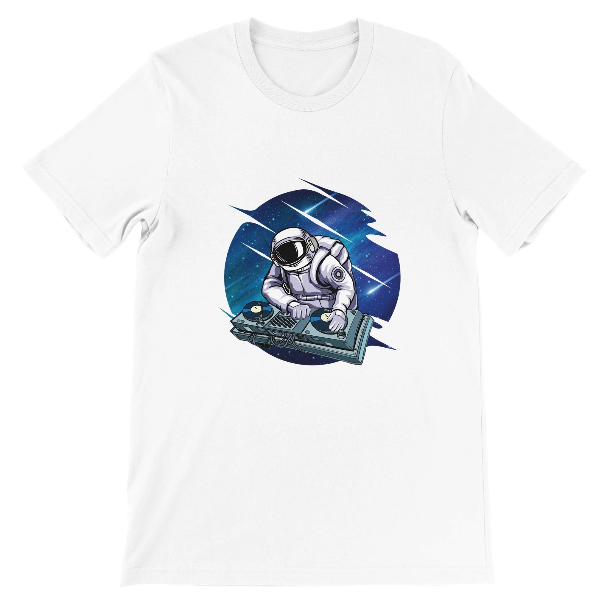 Budget Unisex Crewneck T-shirt/Astronaut-DJ - Enet Images