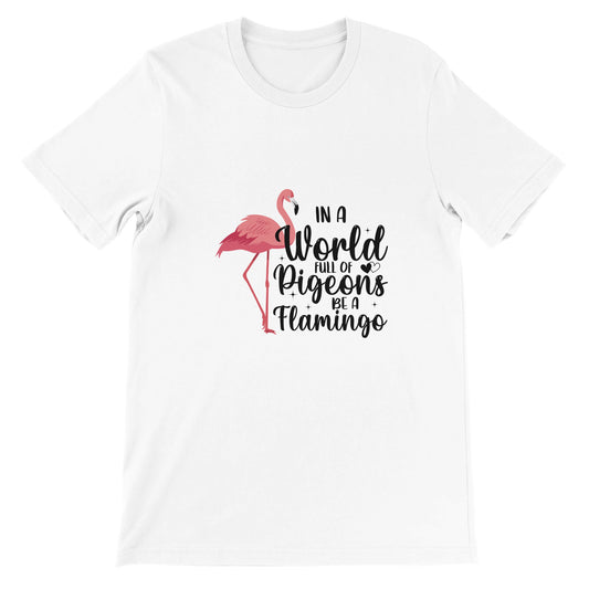 Budget Unisex Crewneck T-shirt/Flamingo-Pigeons