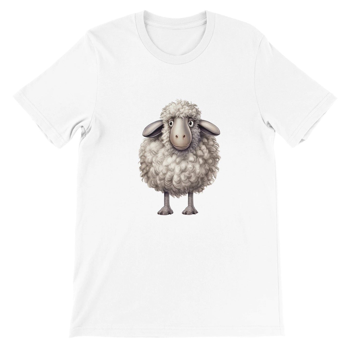 Budget Unisex Crewneck T-shirt/Sheep