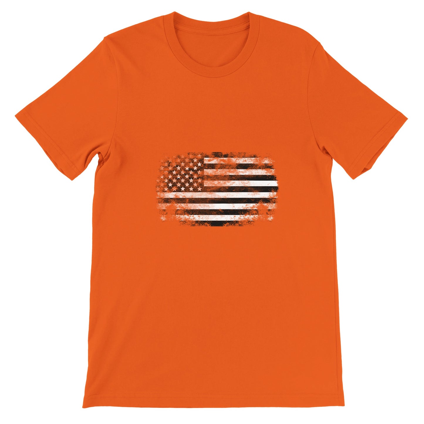 Budget Unisex Crewneck T-shirt/Vintage-American-Flag