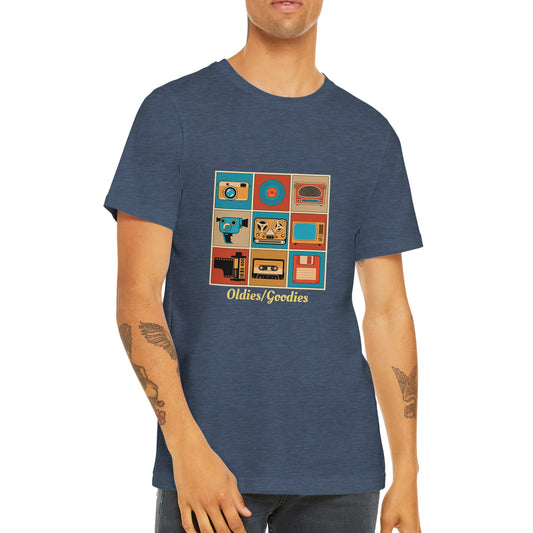 Günstiges Unisex-T-Shirt mit Rundhalsausschnitt/Oldies-But-Goodies