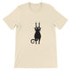 Budget Unisex Crewneck T-shirt/Cat-Hanging - Enet Images