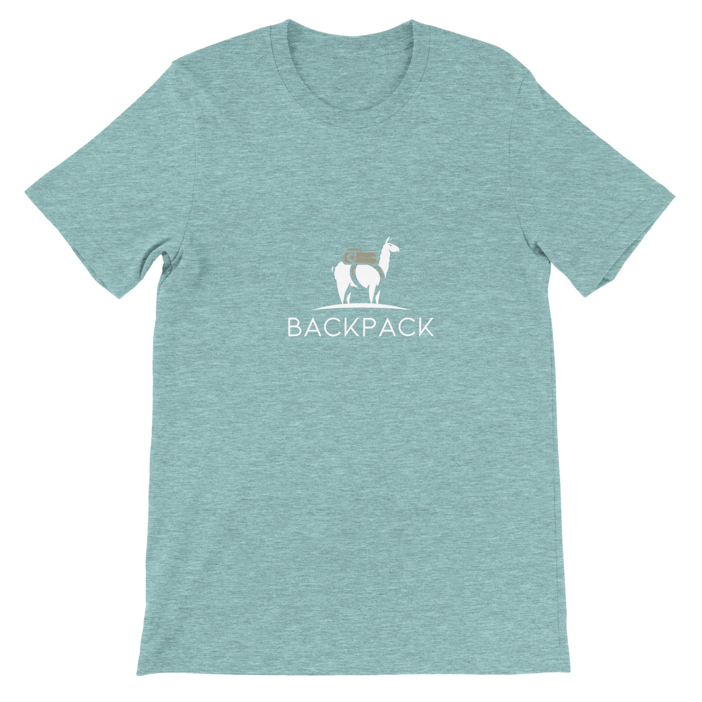 Budget Unisex Crewneck T-shirt/Lama-Backpack