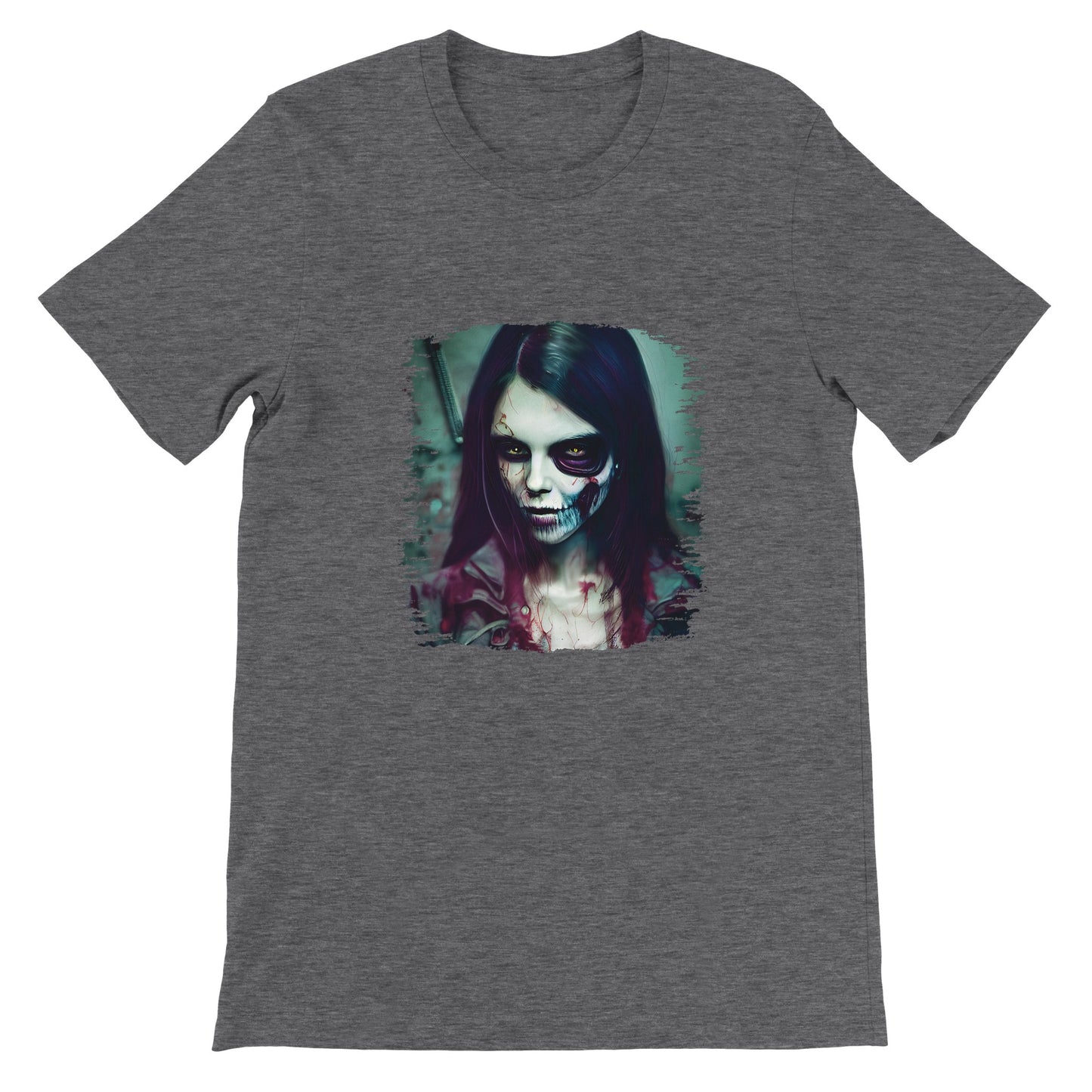 Budget Unisex Crewneck T-shirt/Zombie-Lady