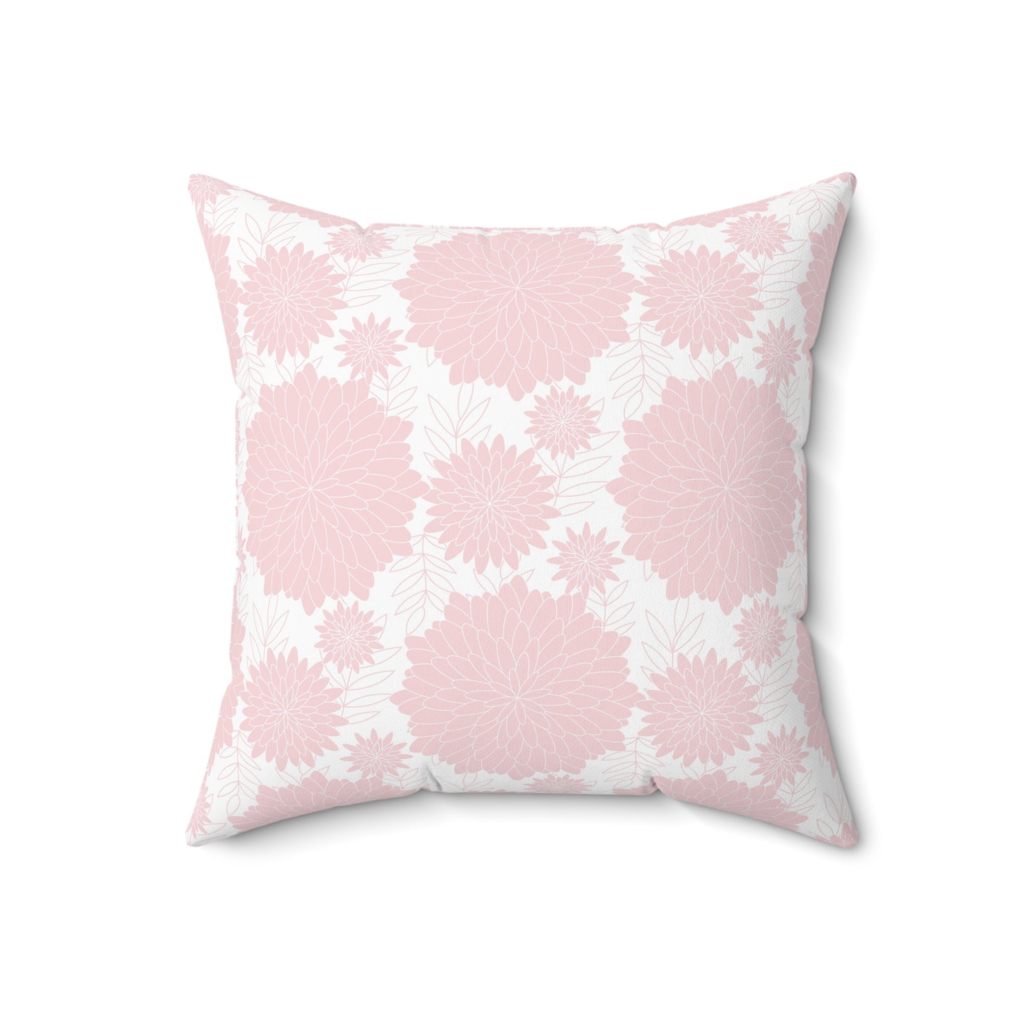 Valentine Pink Pattern/Spun Polyester Square Pillow - Enet Images