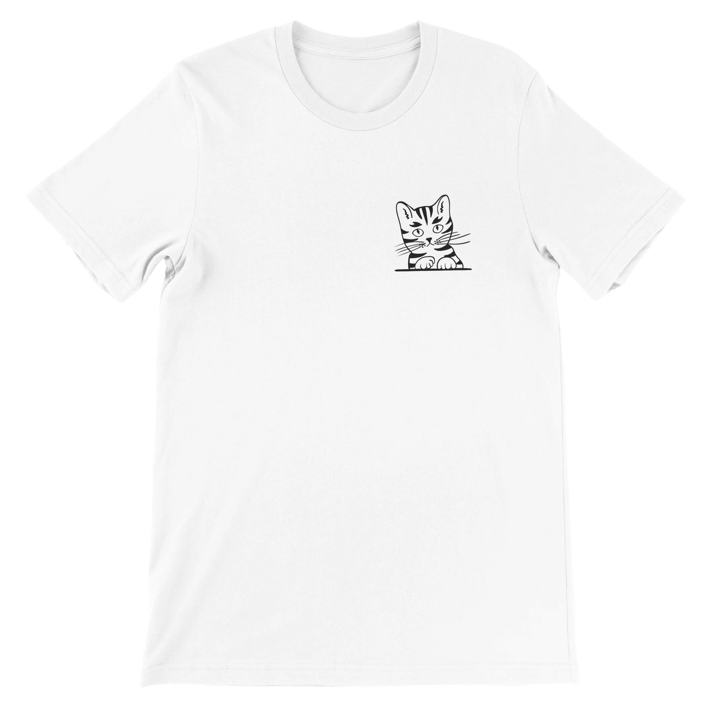 Budget Unisex Crewneck T-shirt/Cat-In-Pocket