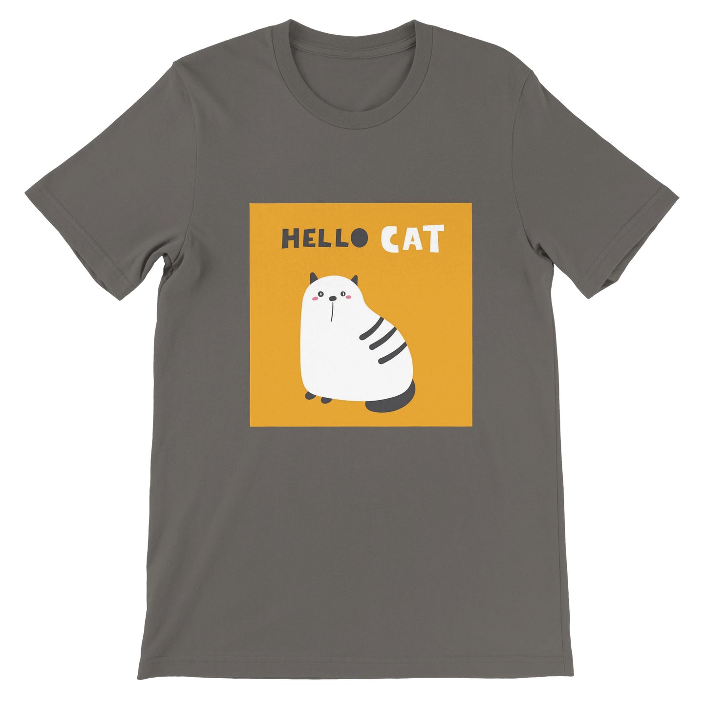 Budget Unisex Crewneck T-shirt/Hello-Cat