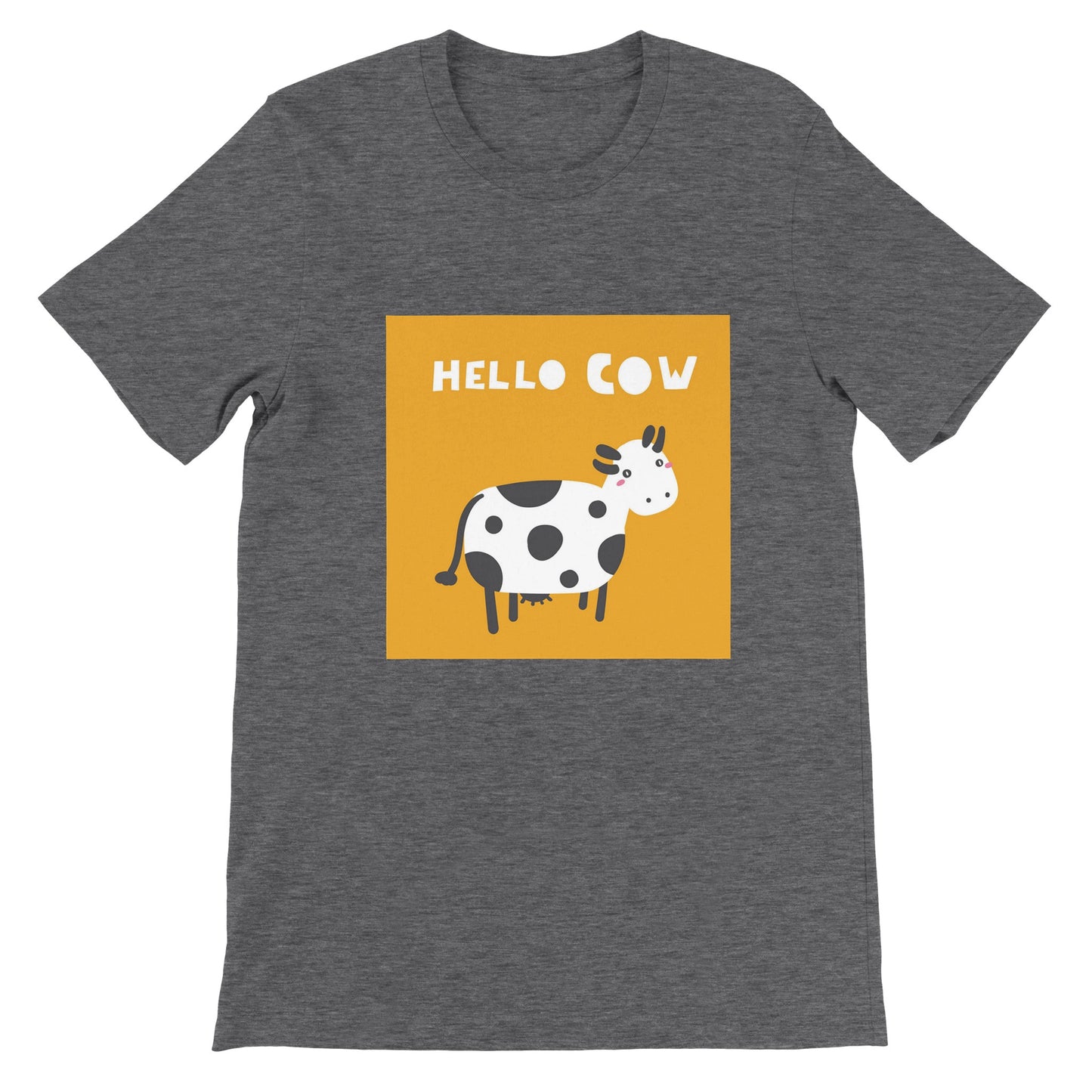 Budget Unisex Crewneck T-shirt/Hello-Cow