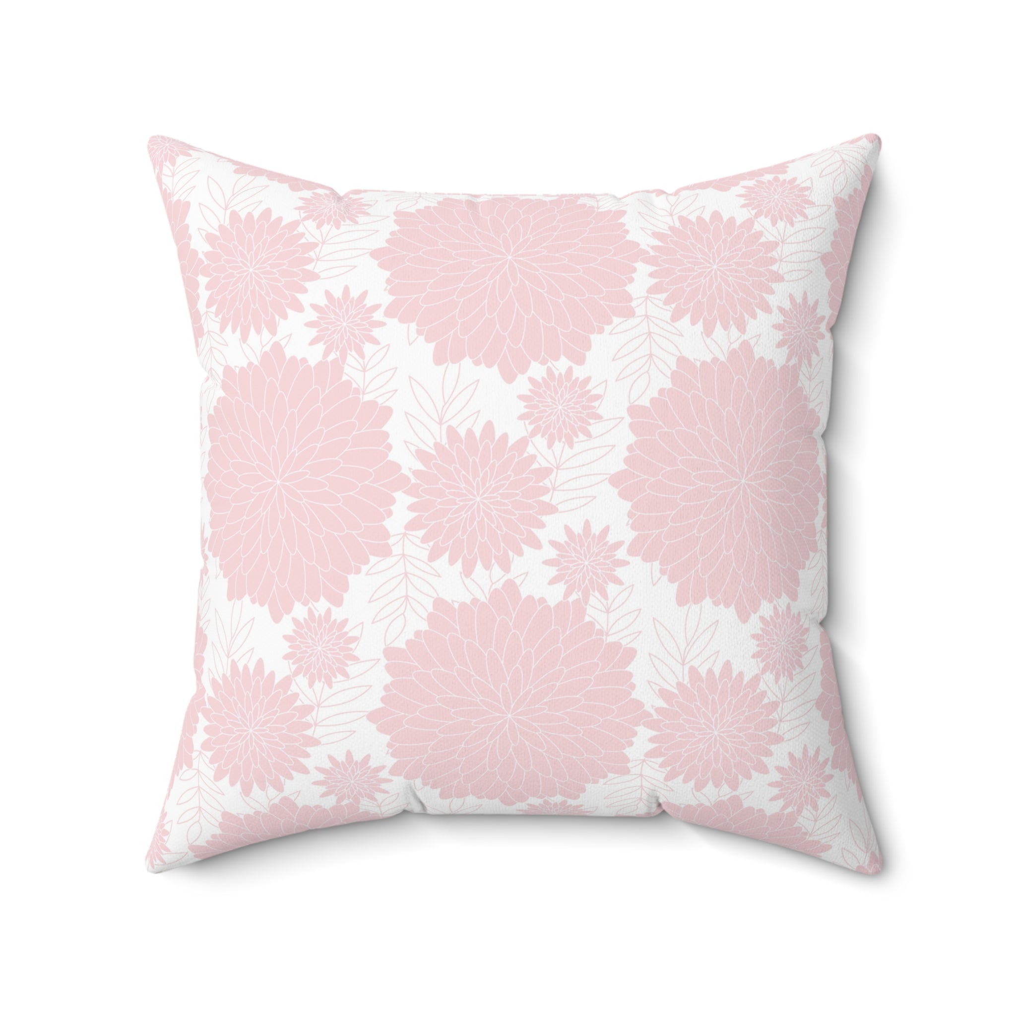 Valentine Pink Pattern/Spun Polyester Square Pillow - Enet Images
