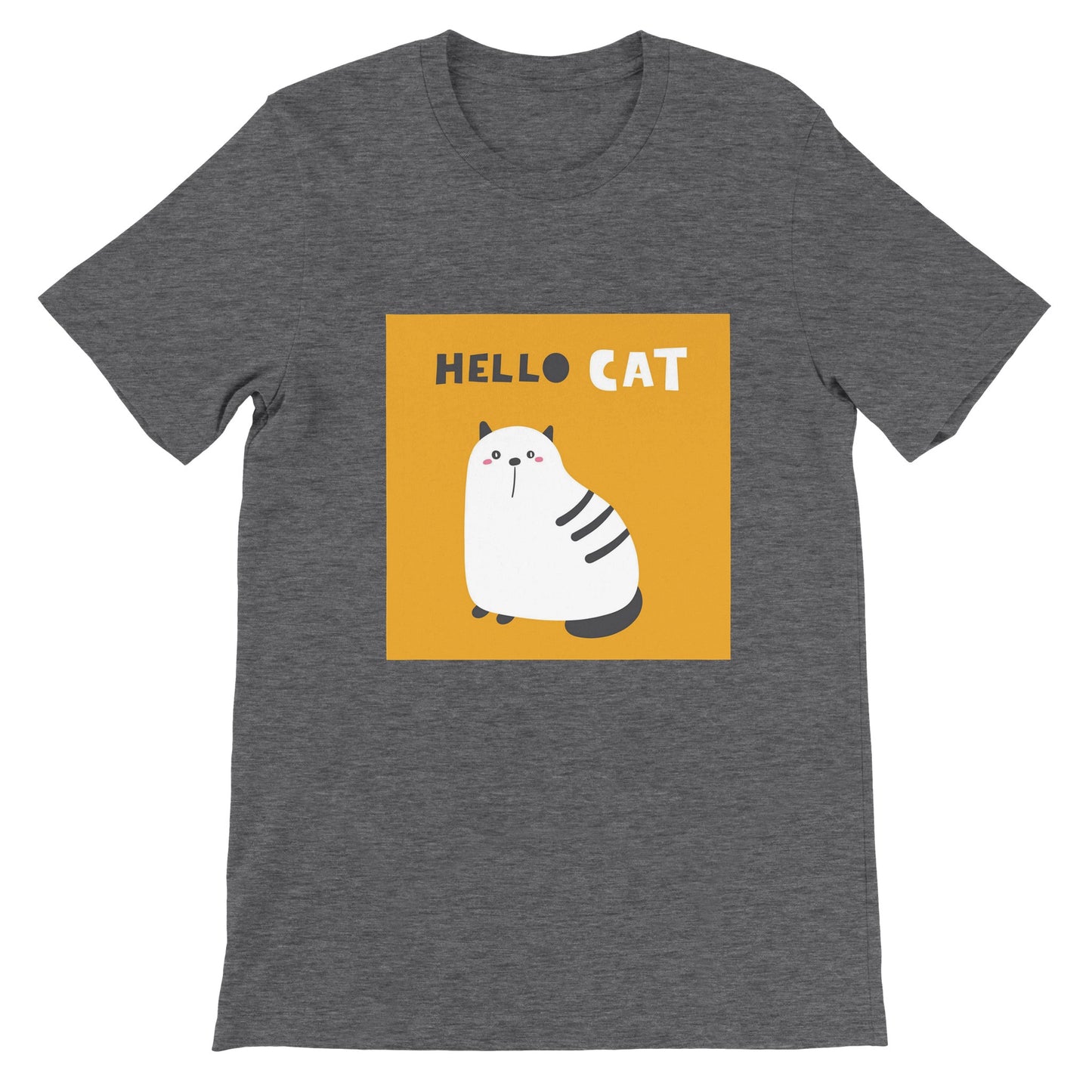 Budget Unisex Crewneck T-shirt/Hello-Cat