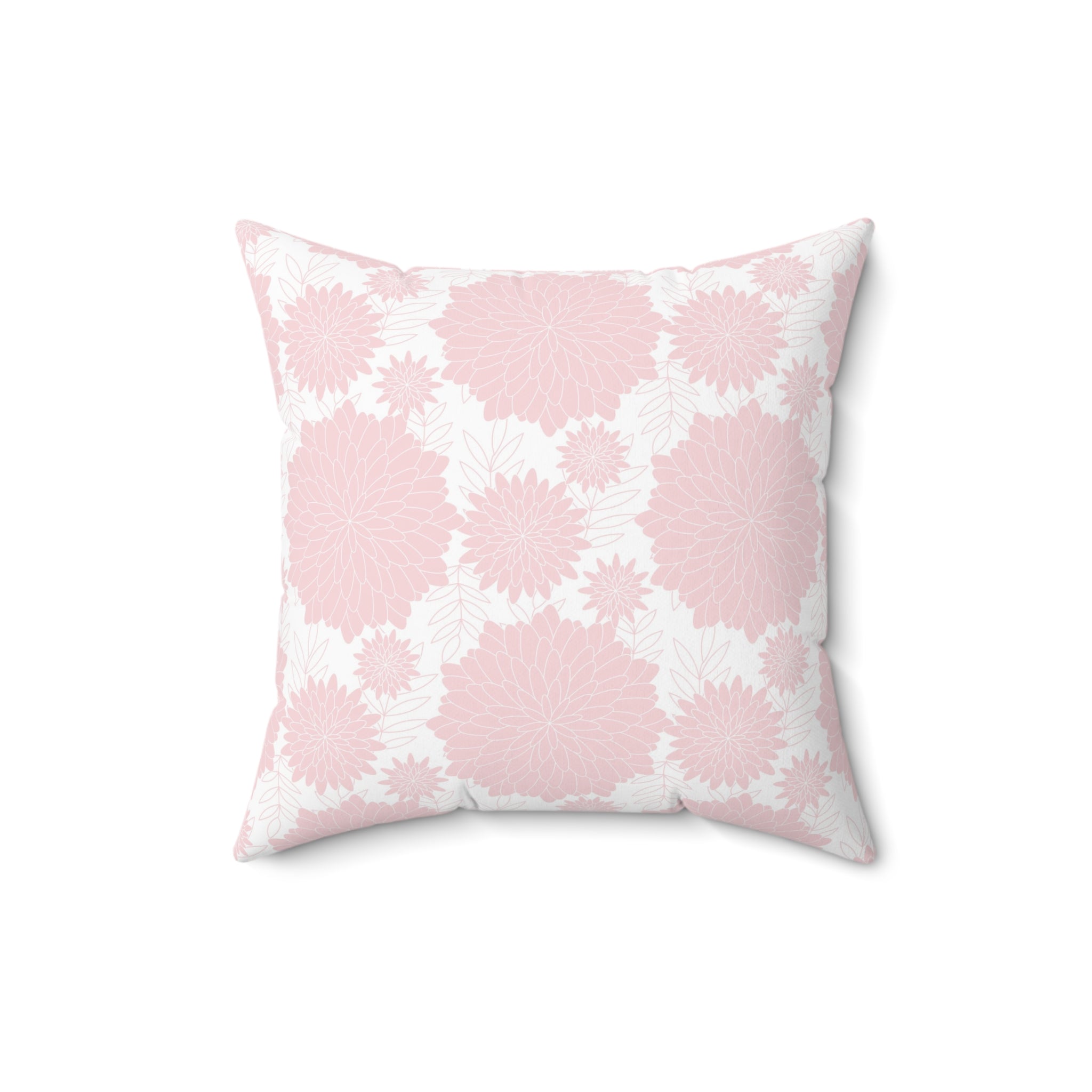 Valentine Pink Pattern/Spun Polyester Square Pillow - Enet Images