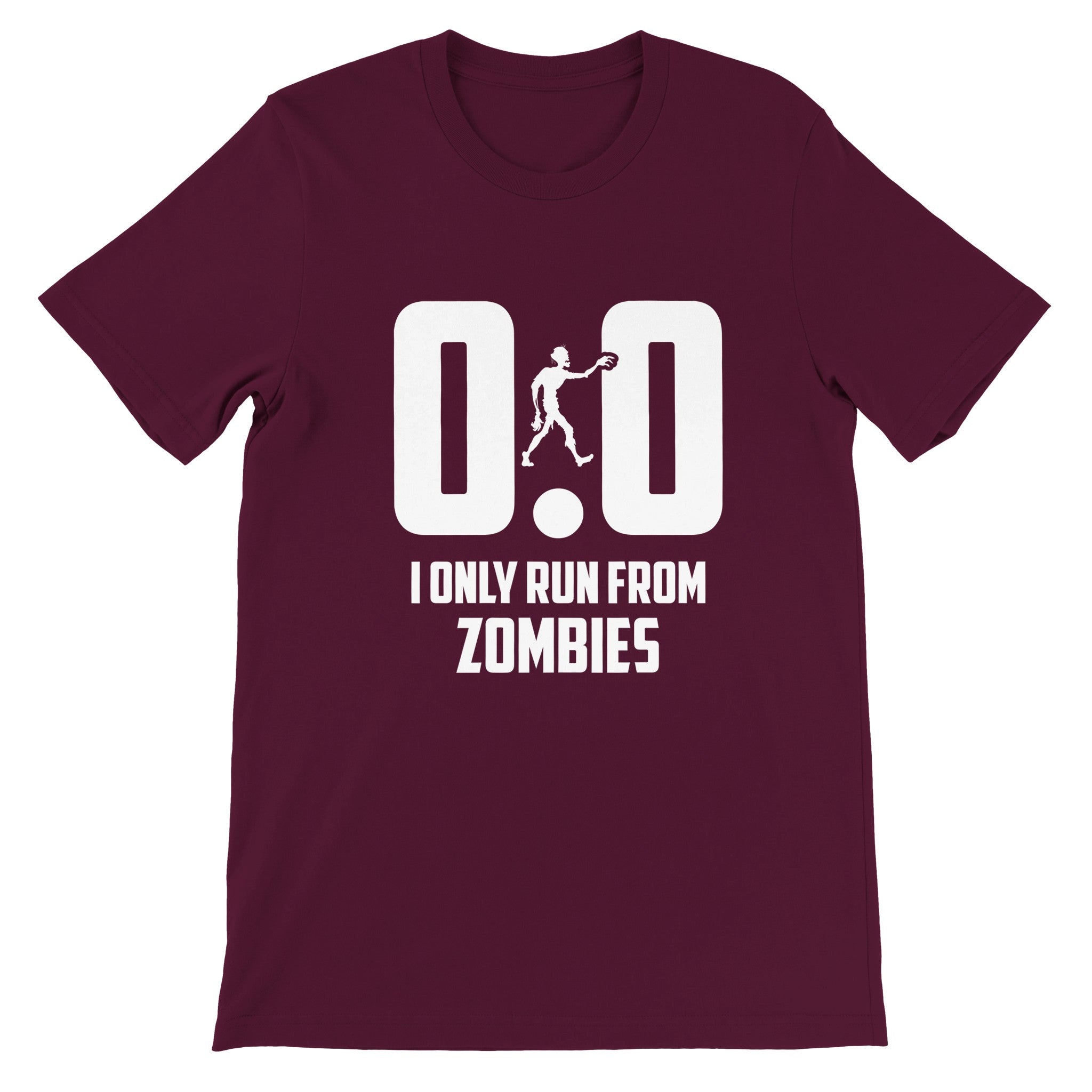 Budget Unisex Crewneck T-shirt/Only-Run-From-Zombies - Enet Images