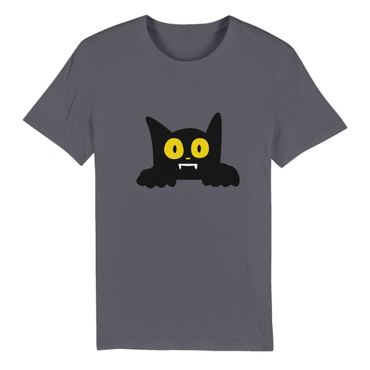 100 % Bio-Unisex-T-Shirt/Katze-Halloween