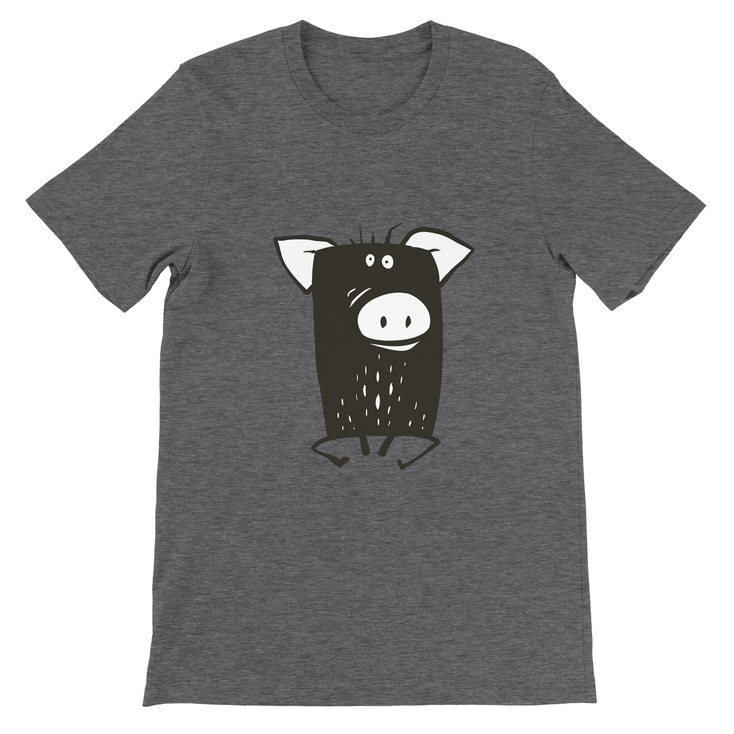 Budget Unisex Crewneck T-shirt/Funny-Pig