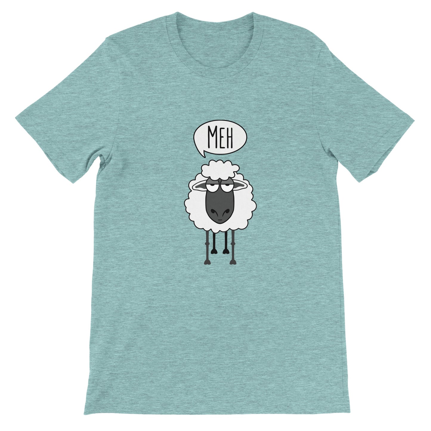 Budget Unisex Crewneck T-shirt/Sheep-Meh