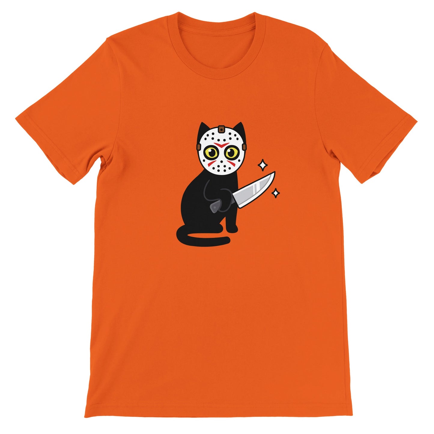 Budget Unisex Crewneck T-Shirt/Katzenmörder-Halloween