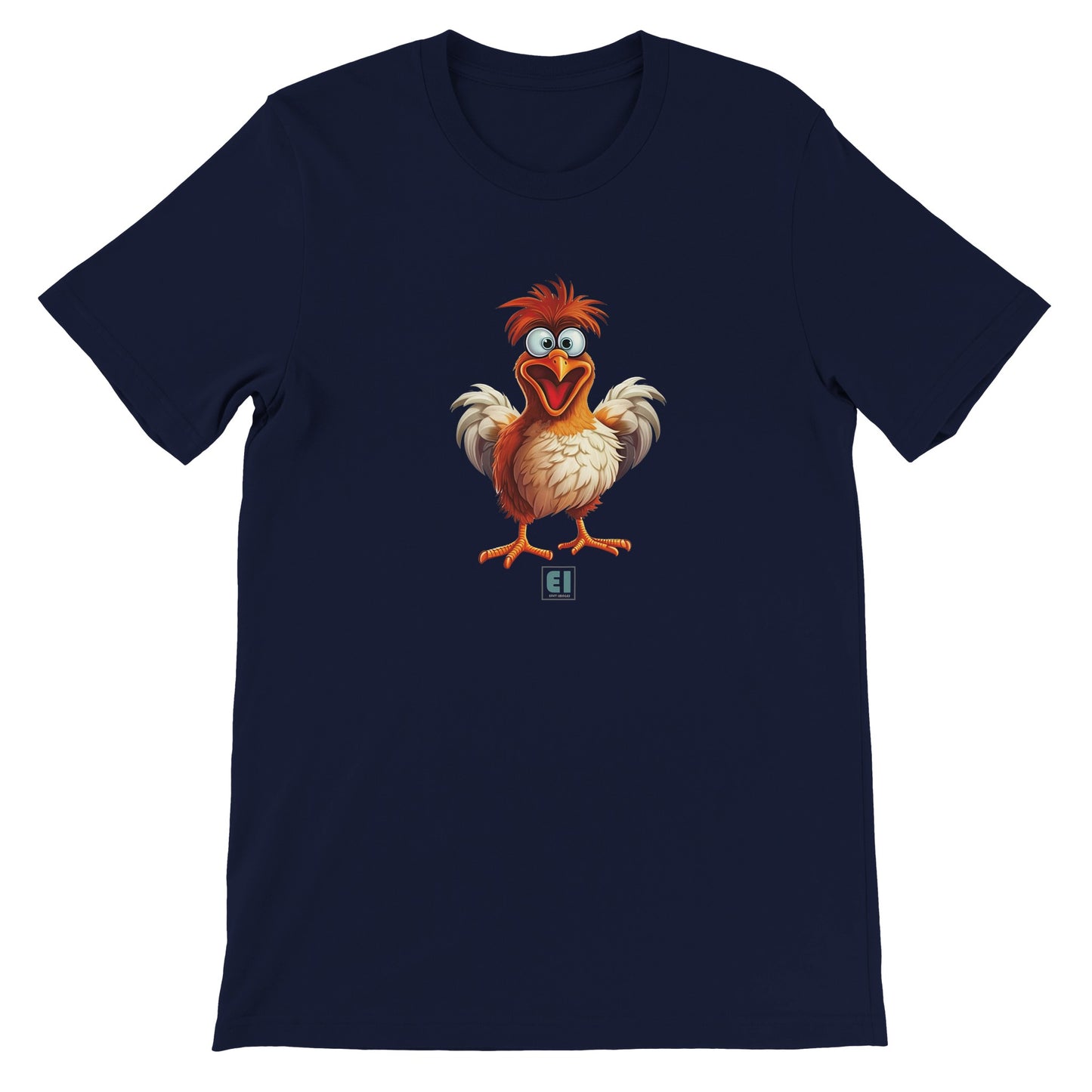 Budget Unisex Crewneck T-shirt/Funny-Chicken