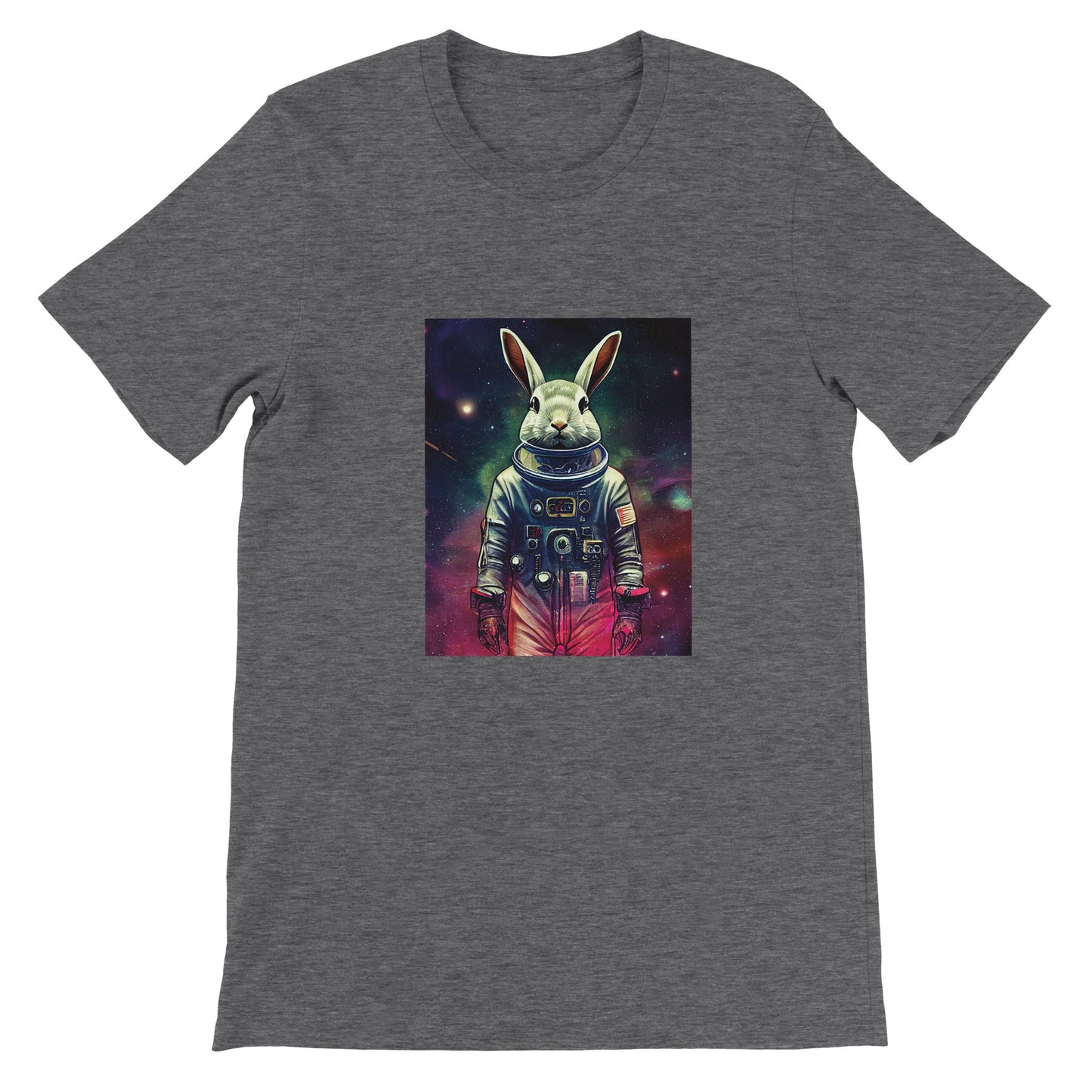 Budget Unisex Crewneck T-shirt/Rabbit-Astronaut