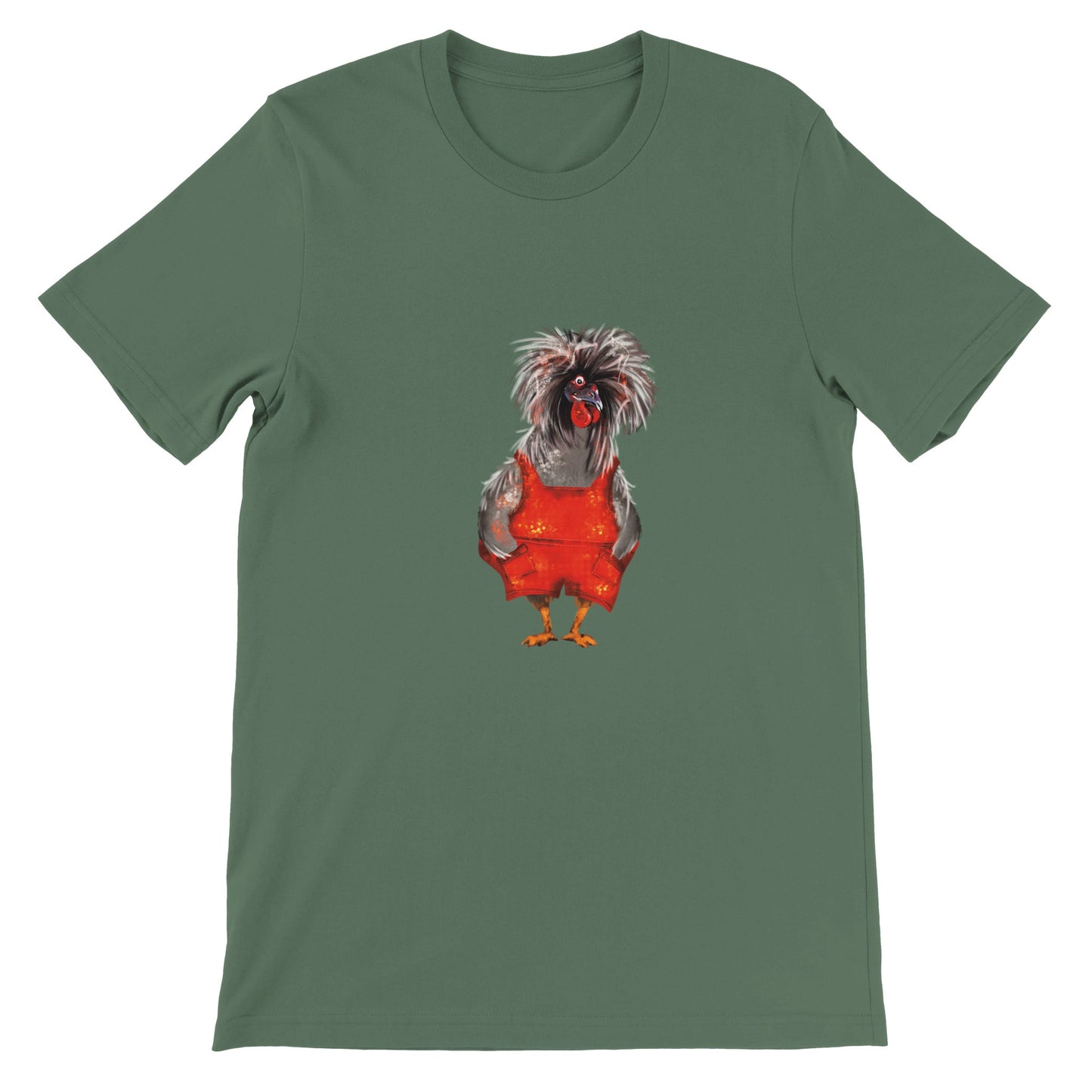 Budget Unisex Crewneck T-shirt/Chicken-Lady