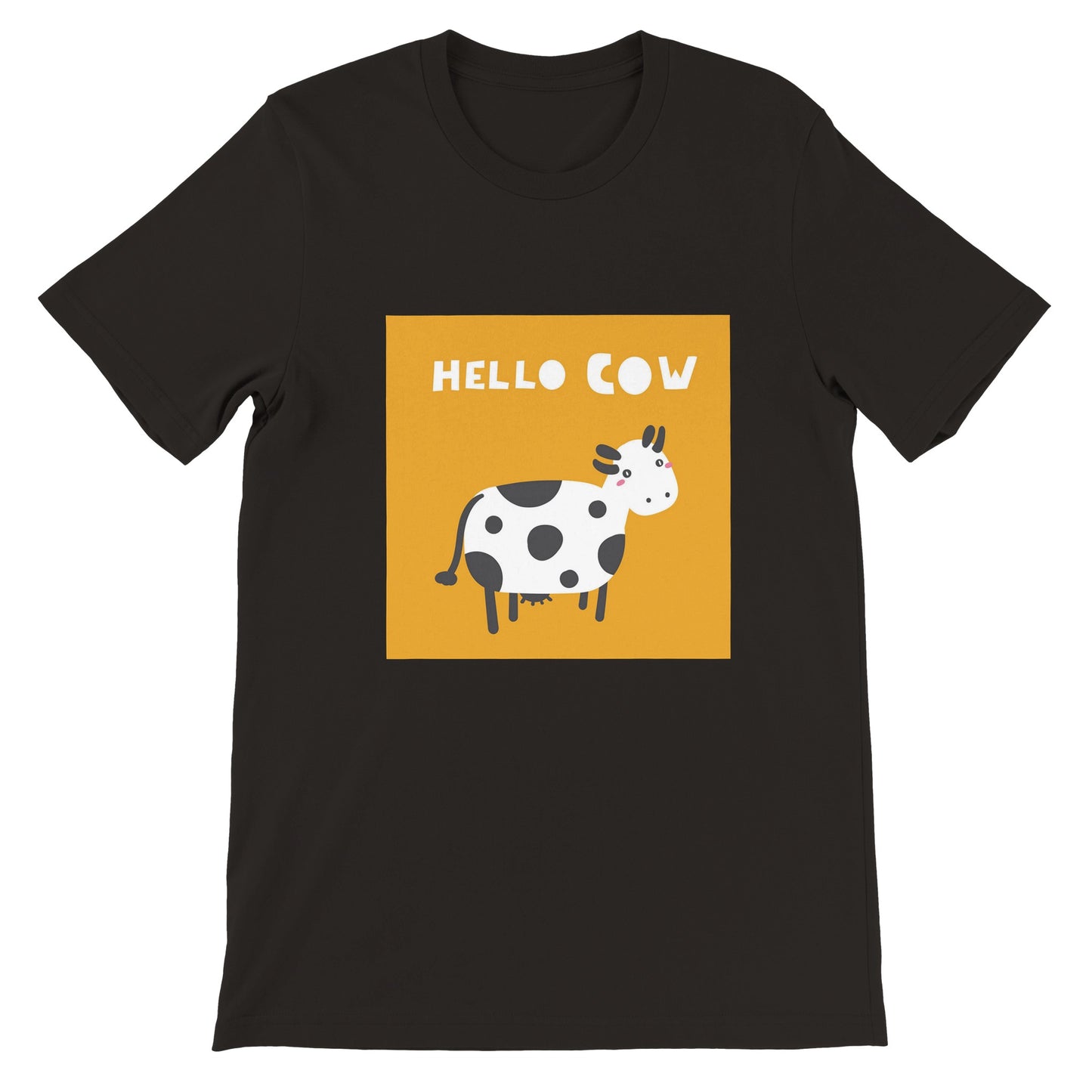 Budget Unisex Crewneck T-shirt/Hello-Cow