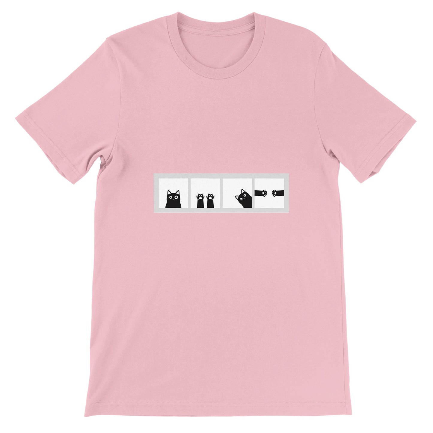 Budget Unisex Crewneck T-shirt/Cat-Paws-Windows