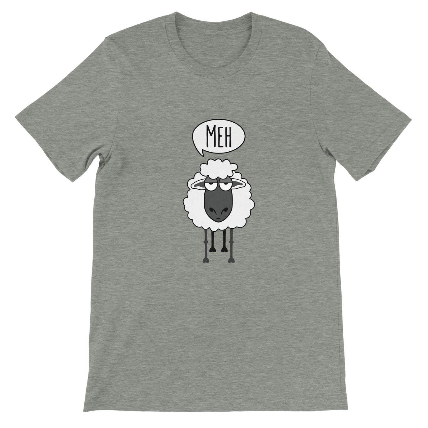 Budget Unisex Crewneck T-shirt/Sheep-Meh