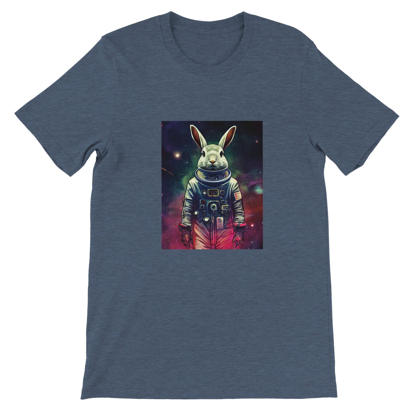 Budget Unisex Crewneck T-shirt/Rabbit-Astronaut