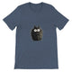 Budget Unisex Crewneck T-shirt/Funny-Hairy-Black-Cat - Enet Images