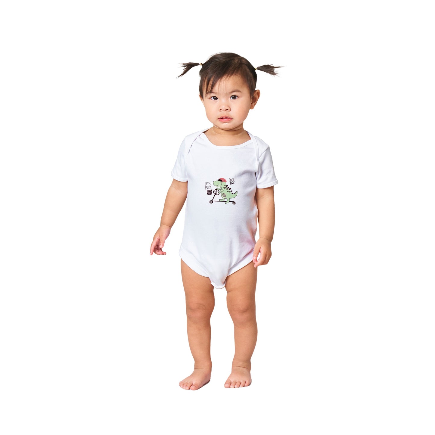 Organic cotton baby bodysuit/Cool-Dino - Classic