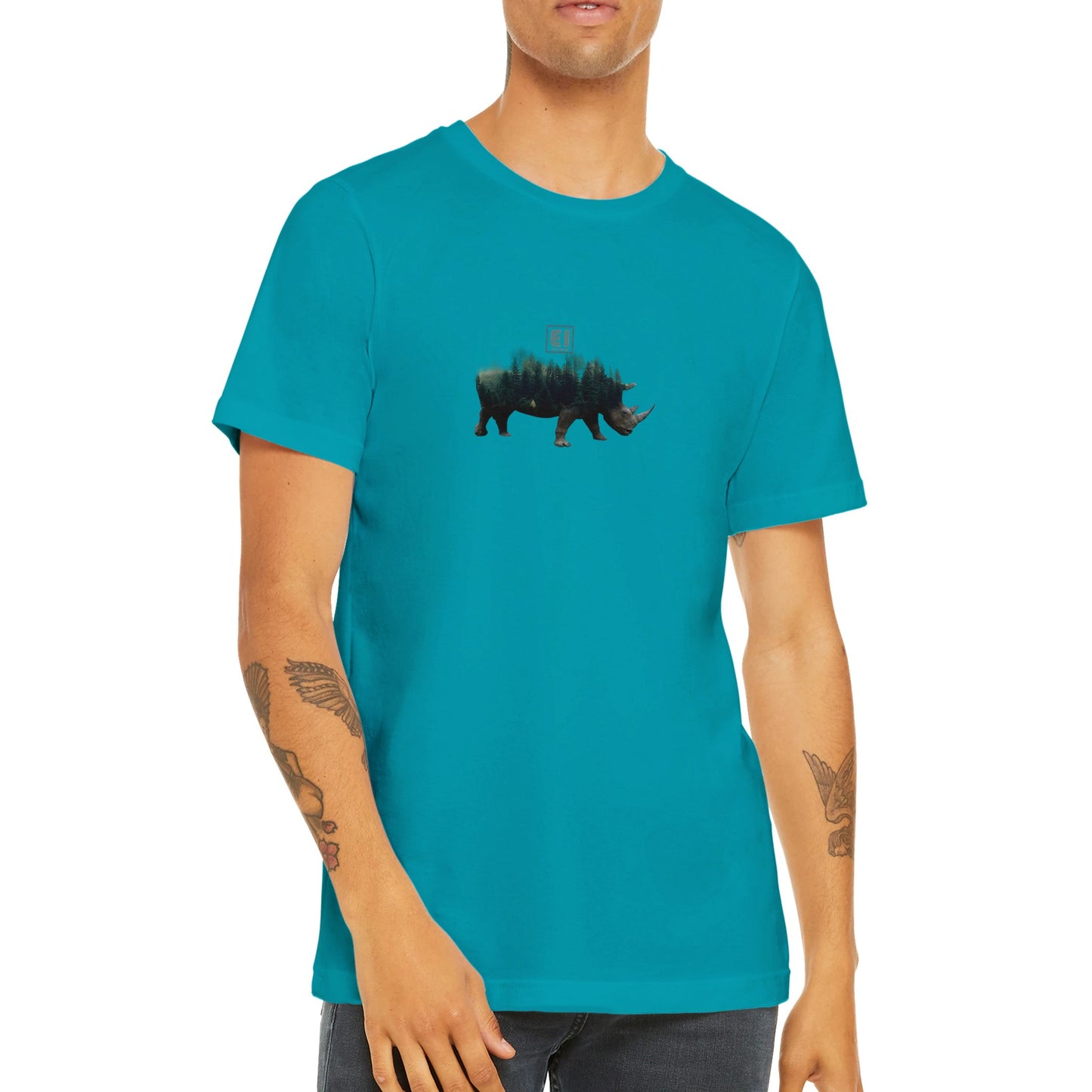 Budget Unisex Crewneck T-Shirt/Nashorn-Natur