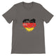 Budget Unisex Crewneck T-shirt/Heart-Vintage-Flag-Germany - Enet Images