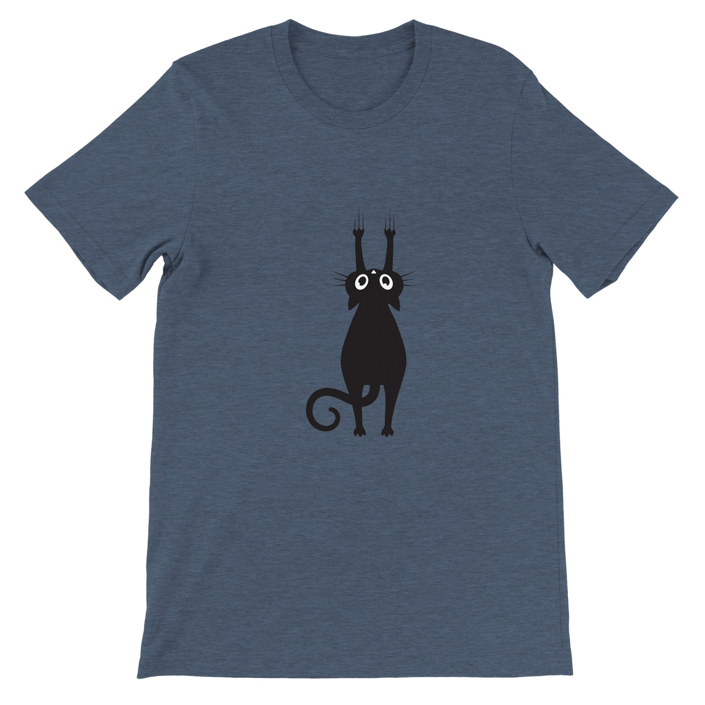 Budget Unisex Crewneck T-shirt/Cat-Hanging