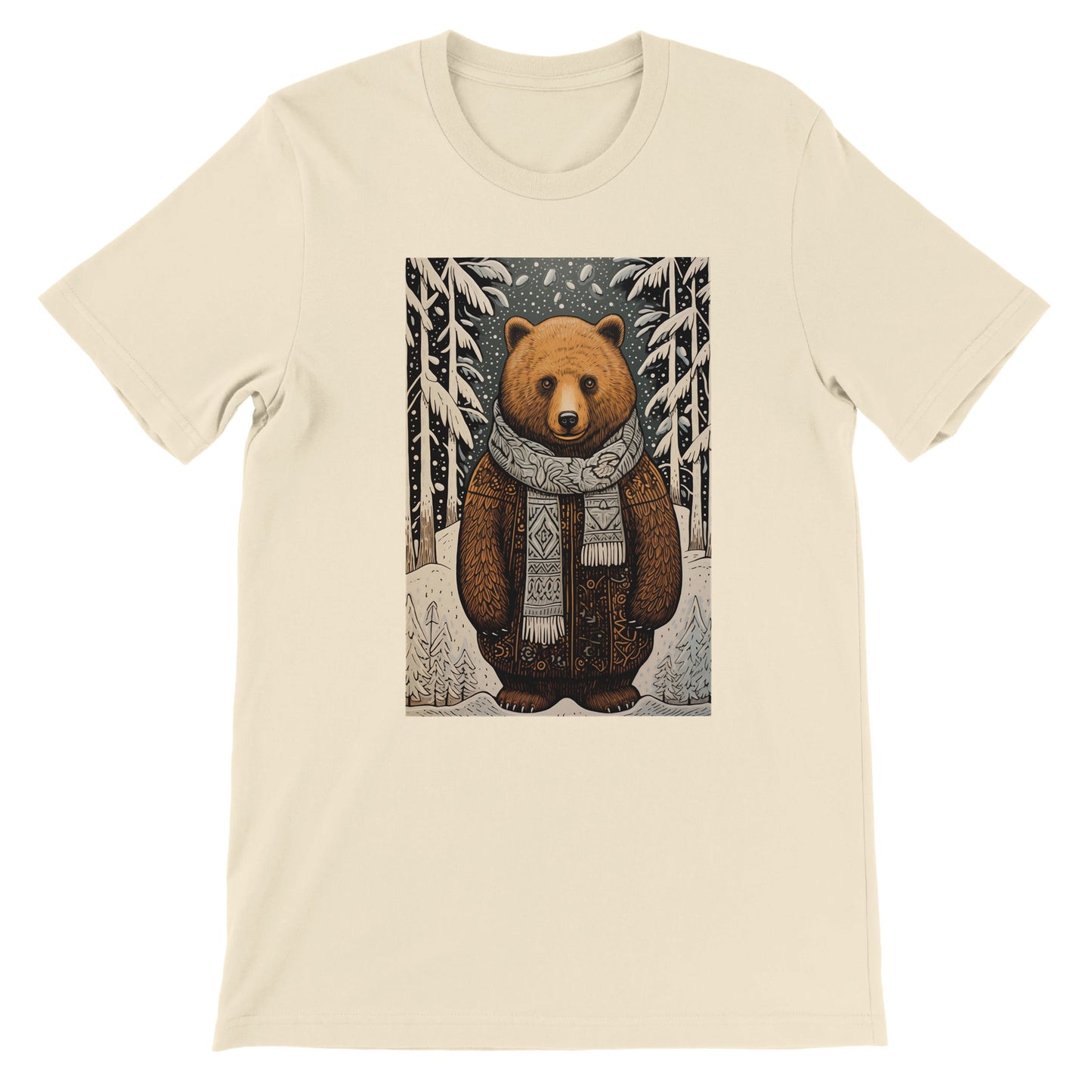 Budget Unisex Crewneck T-shirt/Bear-Winter