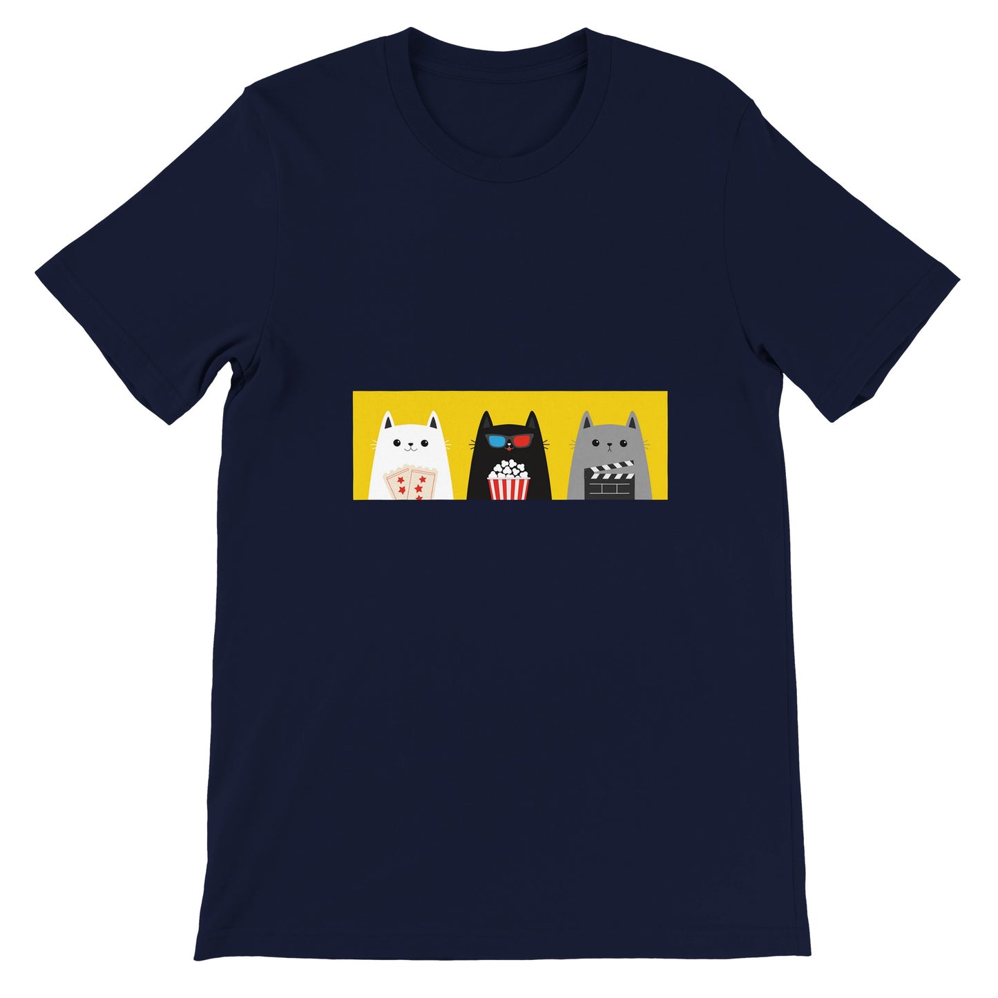 Budget Unisex Crewneck T-shirt/Three-Cats-Fellows