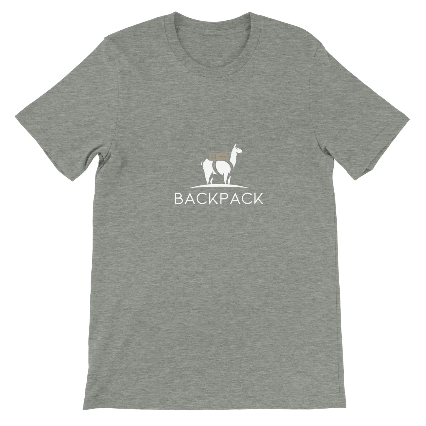 Budget Unisex Crewneck T-shirt/Lama-Backpack