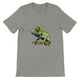 Budget Unisex Crewneck T-shirt/Colorful-Lizzard - Enet Images