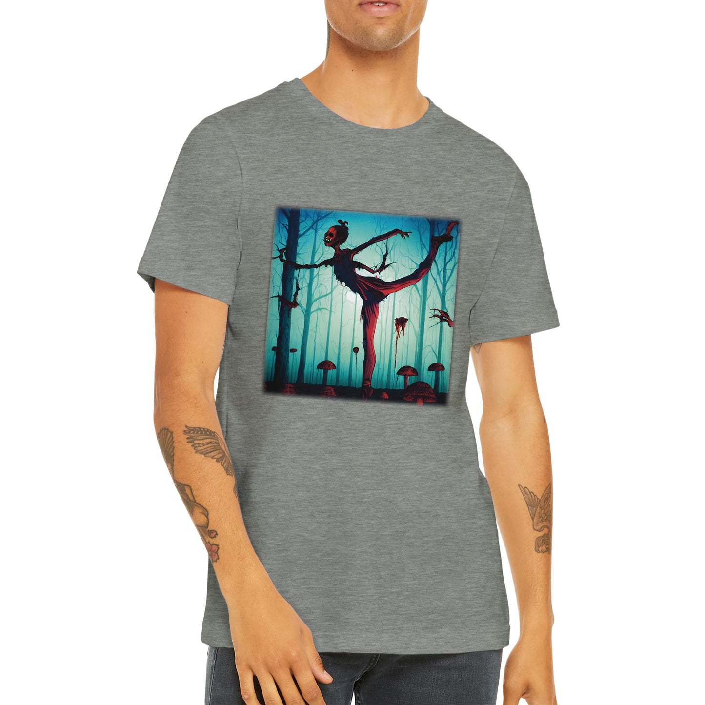 Budget Unisex Crewneck T-shirt/Ballet-Zombie