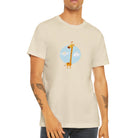 Budget Unisex Crewneck T-shirt/Giraffe-Above-The-Clouds - Enet Images