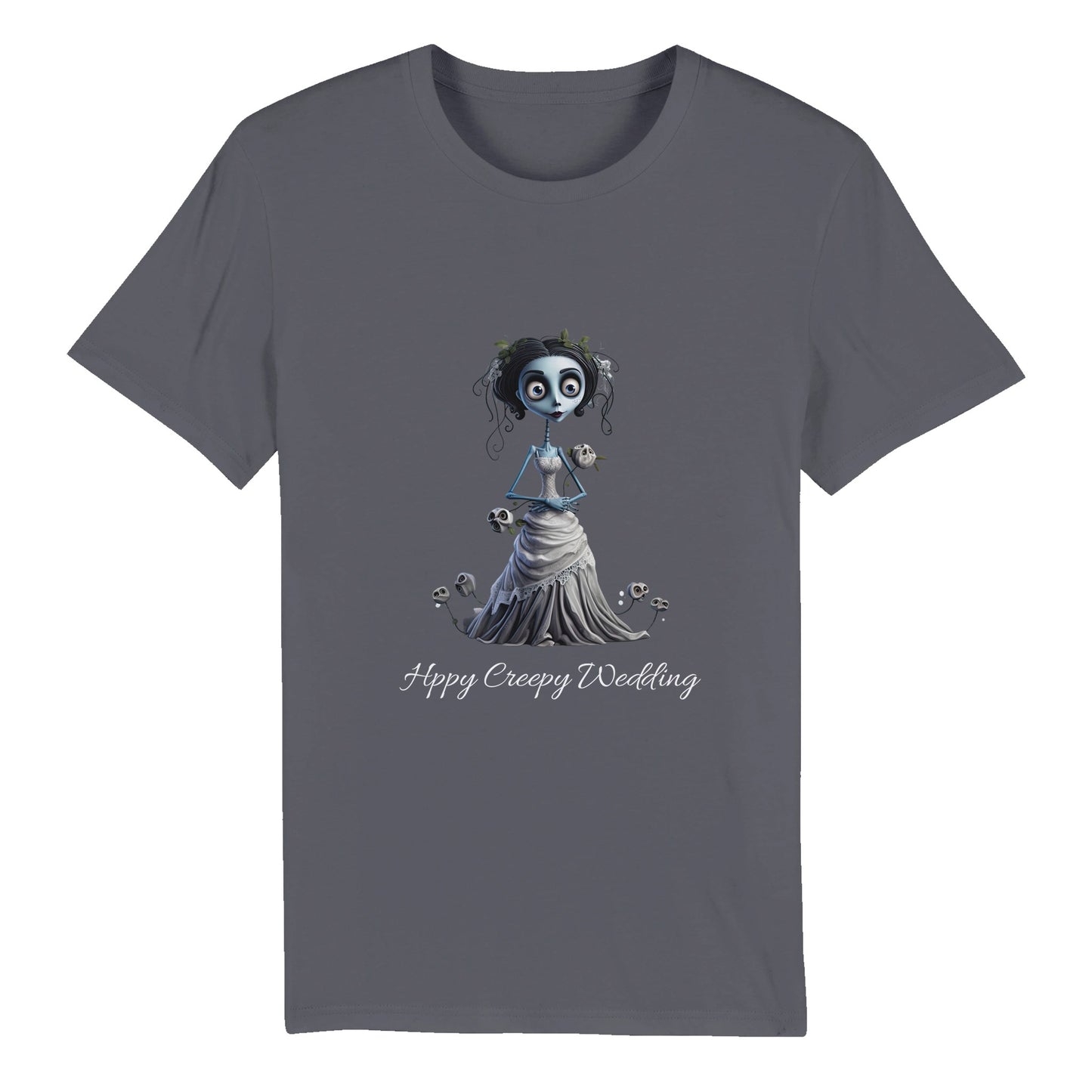 100% Organic Unisex T-shirt/Happy-Creepy-Wedding