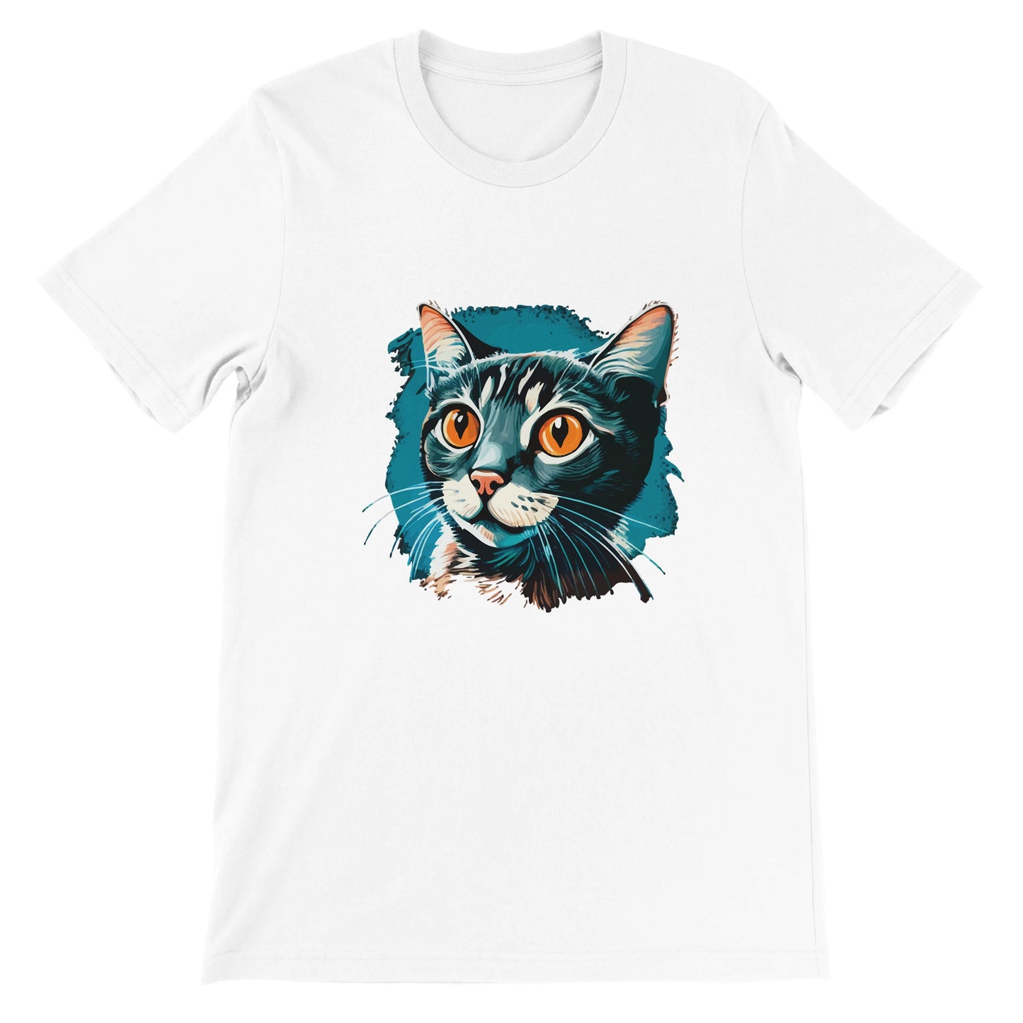 Budget Unisex Crewneck T-shirt/Blue-Cat