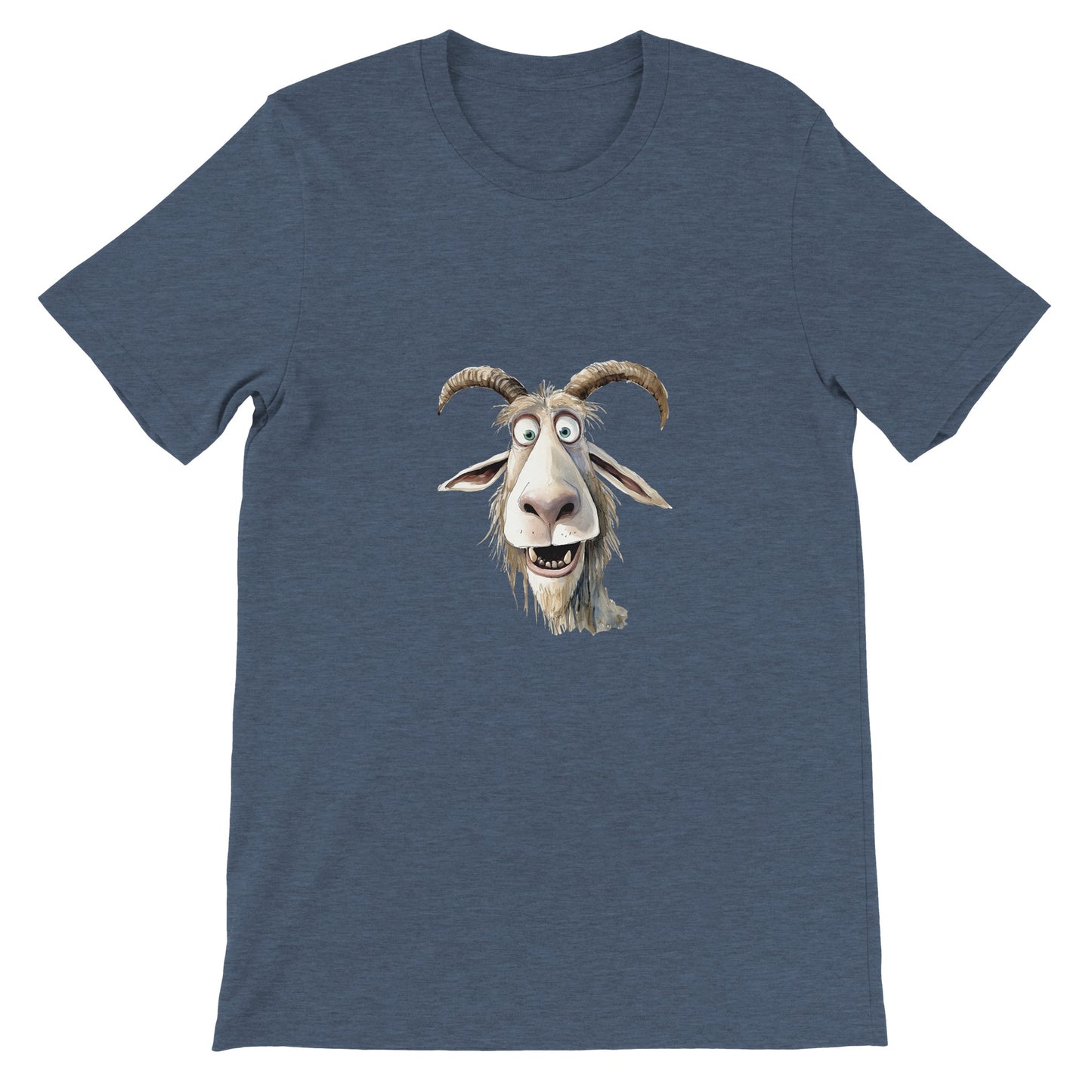 Budget Unisex Crewneck T-shirt/Funny-Goat